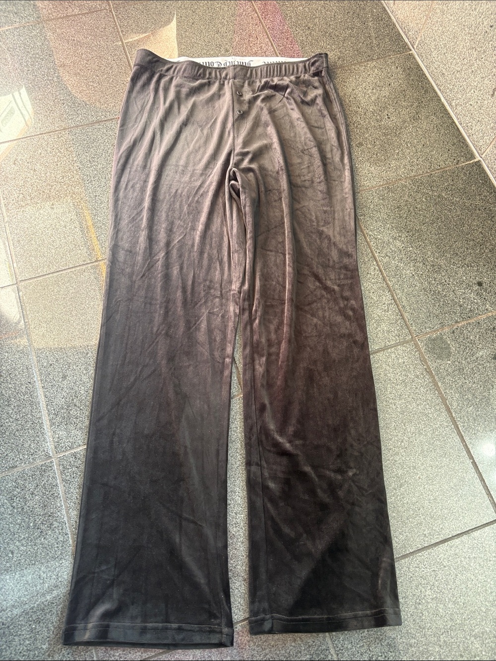 Women’s BlackJuicy Couture Lounge Pants - Comfortable Wide-Leg Relaxed Fit
